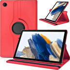 Samsung Galaxy Tab A9 Plus SM-X210 Uyumlu Kılıf Mikrofiber Astarlı Suni Deri 360 Derece Dönebilen Standlı Tablet Kılıfı