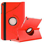 Samsung Galaxy Tab A 10.1 T510 Uyumlu Kılıf Mikrofiber Astarlı Suni Deri 360 Derece Dönebilen Standlı Tablet Kılıfı