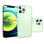 Apple iPhone 13 Pro Uyumlu Kılıf Esnek Ultra Koruyucu Şeffaf Silikon Flexible transparent Case Silicone Case