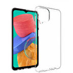 Samsung Galaxy M33 Uyumlu Kılıf Esnek Ultra Koruyucu Şeffaf Silikon Flexible transparent Case Silicone Case