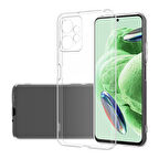 Xiaomi Redmi Note 12 4G Uyumlu Kılıf Esnek Ultra Koruyucu Şeffaf Silikon Flexible transparent Case Silicone Case