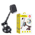 Manyetik Araba Araç içi Telefon Tutucu Uzun & Ayarlanabilir Kol, Güçlü Vantuz, Cam & Torpido Uyumlu