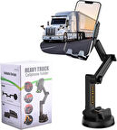 Araç İçi Telefon Tutacağı Tır, Kamyon, SUV, Otobüs İçin 16.9" Uzun Kol ve Ultra Sarsılmaz Vantuz