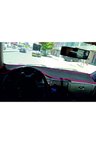 1999-2002 Modellerine Uygun Volkswagen Polo Torpido Koruma Halısı Siyah Kenar Renk Kırmızı