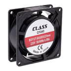 Class CF 243 80X80X25 AC 220V Aksiyel Fan