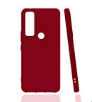 TCL 20 SE Uyumlu Kılıf Esnek Pürüzsüz Yumuşak Mat Silikon Flexible Matte Silicone