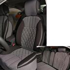 
Mitsubishi Colt Lüx Oto Koltuk Minderi Ön Arka 5'li Set ELEGANCE Serisi GRİ SİYAH