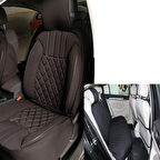 Volkswagen Sharan Lüx Oto Koltuk Minderi Ön Arka 5'li Set Elegance Serisi Siyah