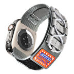Apple Watch - SE/SE2/7/8/9 41mm Naylon Kumaş Hasır Kordon Sportif, Şık, Cilt Dostu İnovatif Tasarım