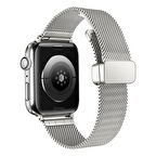 Apple Watch - se/2/3/4/5/6/7/8/9 Serisi 38mm Serisi 40mm 41mm Uyumlu Otomatik Klipsli Metal Kordon