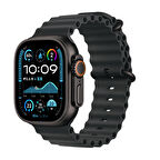 Apple Watch 2/3/4/5/6/7/8/9/se/ultra/ultra 2 Seri 42mm 44mm 45mm 49mm Uyumlu Dalgalı Silikon Kordon