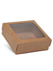 15x15x6 Kraft Asetatlı Kutu- Hediye Kutusu- E-ticaret Kargo Kutusu-10 Adet