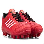 SPORTAÇ Lig Numara 42 Messi Multiground Erkek Futbol Krampon KIRMIZI_BEYAZ SİYAH