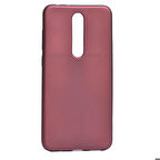 Nokia 5.1 Plus Uyumlu Kılıf Soft Flexible Matte Silicone, Ultra Esnek Ultra ince Ultra Koruyucu Pürüzsüz Mat Silikon