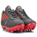 SPORTAÇ LİG Numara 39 Neymar Genç Halı Saha Futbol Krampon SİYAH_KIRMIZI