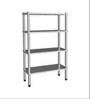 Empero EMP.D.2.61107-18-4 4 Katlı Düz Raflar 61x107x180 cm INOX 201