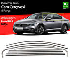 VW Passat B8.5 Krom Cam Çerçeve 8 Parça 2019 ve Üzeri