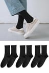 3”çift Siyah Atletik Moda Çorap Seti Unisex