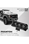 Phantom 30w Uyumlu Çift Renk Turuncu Beyaz 20cm Off Road led lamba