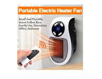 Taşınabilir Prize Takılan Kumandalı Duvar Tipi Fan-Masa başı Ofis-Ev-Yurt İçin Kullanışlı Isıtıcı