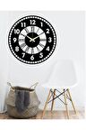 Roma Rakamlı Yuvarlak Kare Çerçeveli Duvar Saati