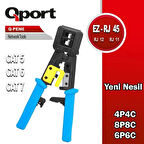 Q-Port Q-PEN6 Yeni Nesil Rj45 Rj11 Cat5 Cat6 Ağ Sıkma Pensesi Rj45 Pense