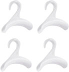 Microcase Sert ABS Plastik Portatif Mini Dolap İçi Çanta Askısı 4 Adet - BEYAZ AL5016