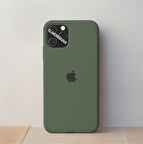 İphone 12 Uyumlu Içi Kadife Logolu Lansman Silikon Kılıf Kapak 