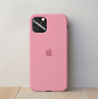 İphone 12 Pro Uyumlu Içi Kadife Logolu Lansman Silikon Kılıf Kapak 