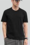 Günlük Rahat Giyim: Basic Siyah Erkek T-Shirt