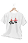San Francisco Şehir Temalı Beyaz Unisex T-Shirt