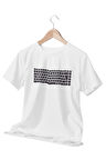 Q Klavye Baskılı Eğlenceli Hediyelik Beyaz Unisex T-Shirt