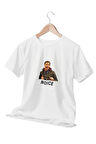 Noice Jake Peralta Baskılı Brooklyn Nine Eğlenceli Hediyelik Beyaz Unisex T-Shirt