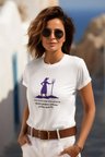 Herkesin Kaşığı Sütten Çıkmış Baskılı Eğlenceli Hediyelik Beyaz Kadın T-Shirt