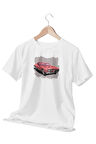 Araba Temalı Beyaz T-Shirt