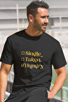 Single Taken Hungry Baskılı Komik Eğlencelik Hediye Sevgililer Günü %100 Pamuklu T Shirt