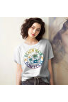 Beach Hair Dont Care Baskılı Yaz Temalı Unisex Regular Fit Pamuklu Beyaz Tişört