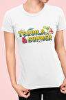 Tequila And Summer Baskılı Yaz Temalı Unisex Regular Fit Pamuklu Beyaz Tişört