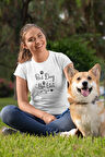 Best Dog Mom Ever No:2 Baskılı Anneler Günü Hediyelik Beyaz %100 Pamuklu T Shirt