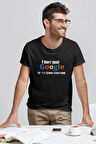 I Dont Need Google My Wife Knows Everything Baskılı Eğlenceli Siyah T-Shirt