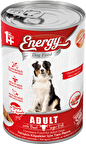 Energy Pet Food Energy Sığır Etli Yetişkin Islak Köpek Konserve Maması 415 Gram 80 Adet