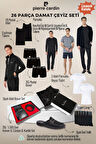 Erkek Yeni Sezon Lisanslı Kutulu Siyah 26'lı Damat Çeyiz Seti QP6S7K5E1ITKE.26L
