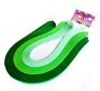 Hayal 5mm 300 Doğa Serisi 3 Farklı Ton Yeşil Renkli 300 Adetli Quilling Kağıdı