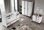 PATİKO R 131 BABYSUN 3 KAPILI DOLAPLI BEBEK ODASI TAKIMI