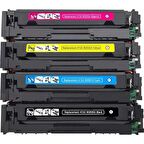 Tecprint Hp 415A-W2033A Uyumlu Muadil Toner (CMYK) Kırmızı Sarı Mavi Siyah) SET TAKIM- Çipli / M455 / M480 / M454 / M478 / M479