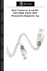 Özel Tasarım X-LEVEL XCC7806 CAT6 3MT Masaüstü Bağlantı Ag