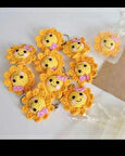 Amigurumi güneş anahtarlık aksesuar oyuncak hediyelik doğum günü hatırası 