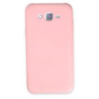 Samsung Uyumlu Galaxy J7 Kılıf Nano İçi Kadife Silikon - Pudra