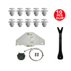 Peugeot Partner Tepee Citroen Berlingo 2008-2016 Sağ Ön Cam Kriko Tamir Seti