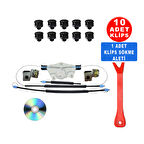 VW Golf 4 Bora 1Jm898462 Metal Ayaklı Sağ Cam Kriko Tamir Seti  + Montaj Seti